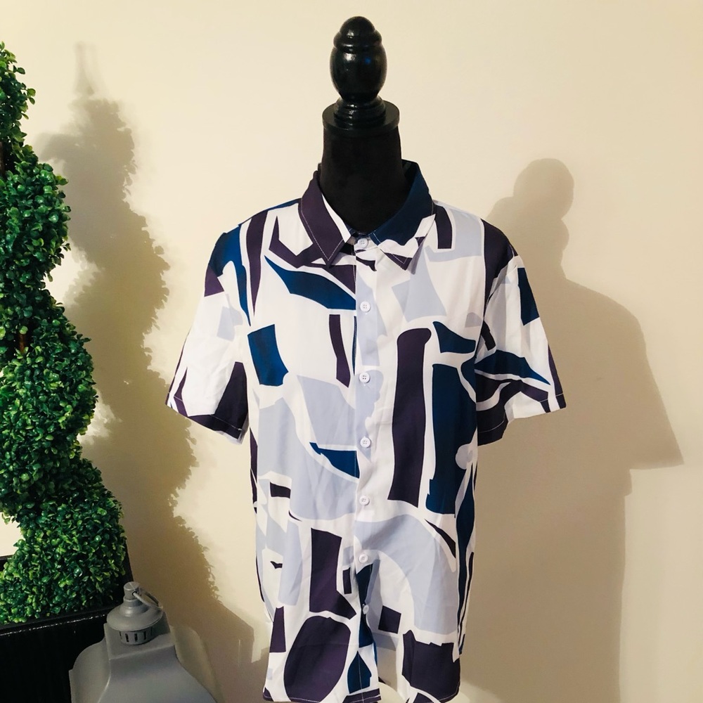 Short Sleeve Printed Casual Shirt